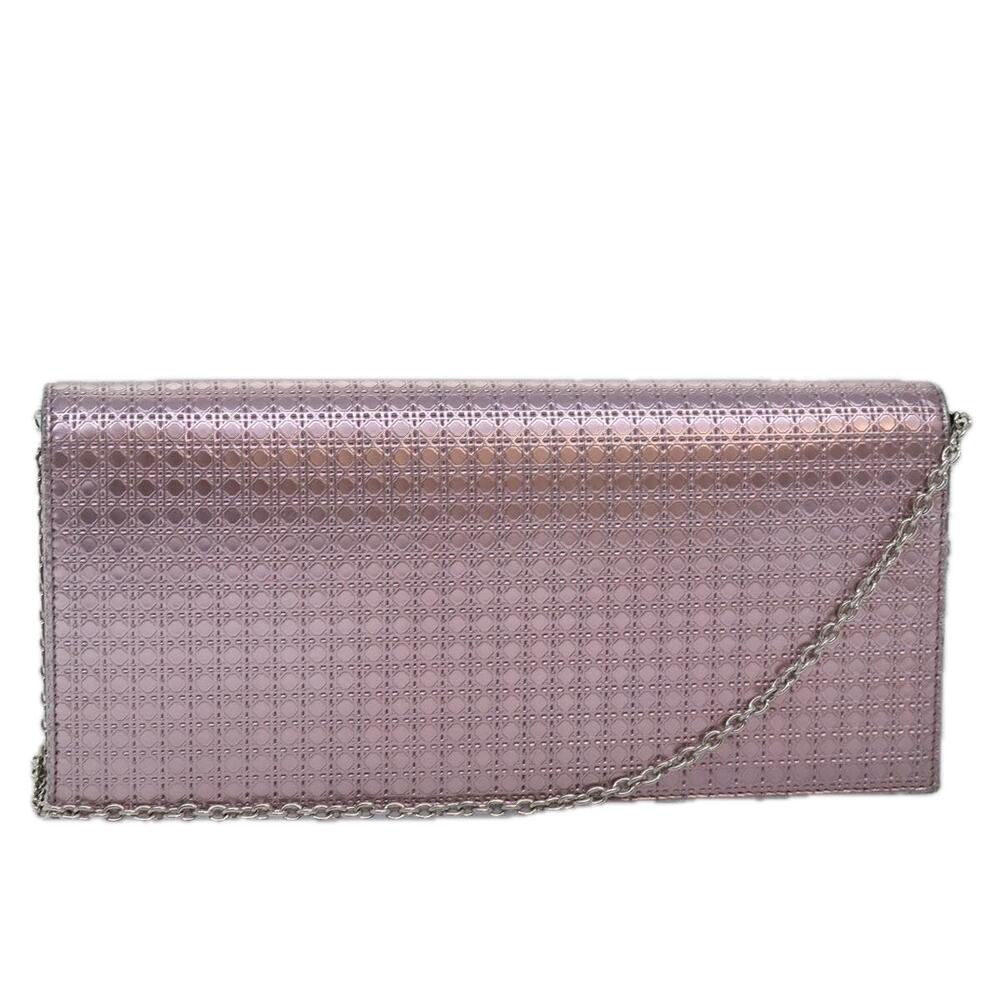 DIOR Lady DIOR Canage Chain Shoulder Bag Pvc Pink